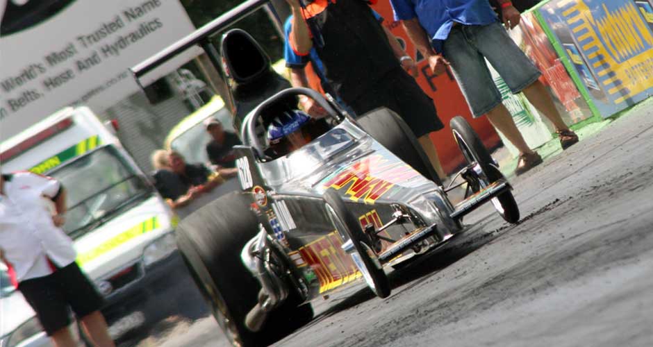 THE MARSH MOTORSPORT SMALL BLOCK FORD POWERED DRAGSTER